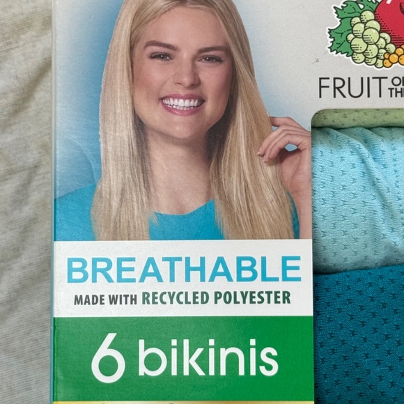 Fruit of the Loom Womens Breathable 6 Bikinis Tri Cool Comfort Underwear Sz 9 2X - Picture 2 of 11